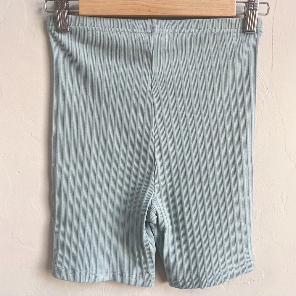NWT BB Dakota Blue Fog Ribbed Keep Knit Simple Bicycle Shorts - Picture 3 of 6